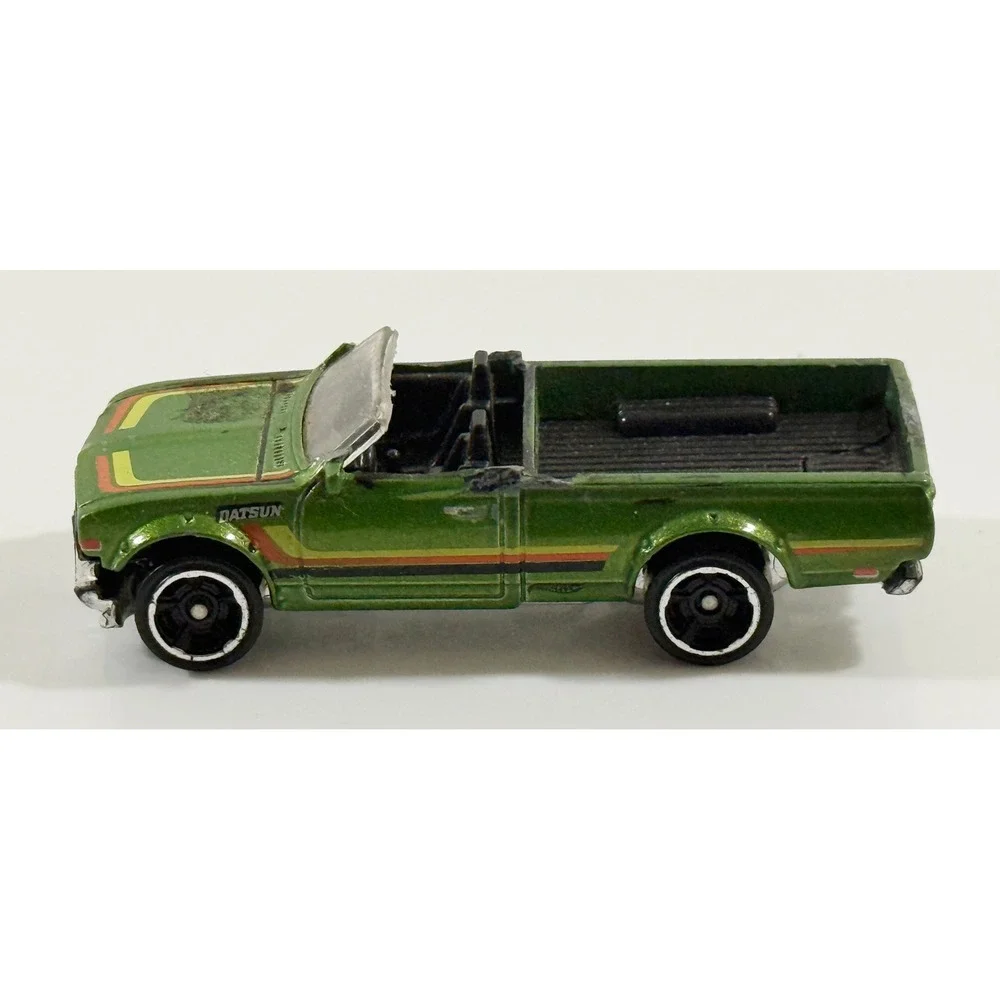 Hot Wheels Datsun 620 Toy Truck Kids 1/64 Green Custom Convertible Pickup